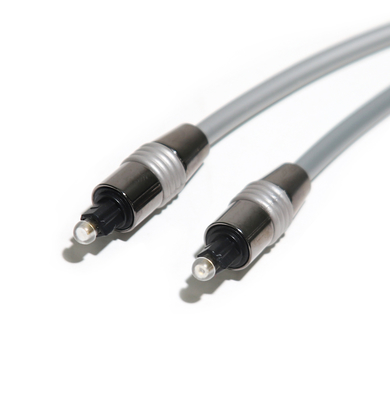 Van het de Optische Vezelod5.0 de Zilveren Kabel Geplateerde Aluminium van de Toslinkkabel Inkt Zwarte Shell For Amplifier Soundbar 1.5M 3M 5M