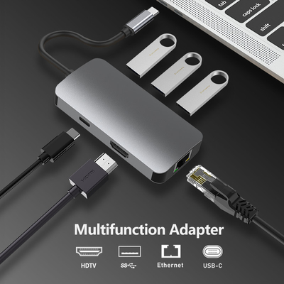 Multifunktioneel Micro USB C naar HDTV Adapter USB C Adapter voor Mac TV Projectie