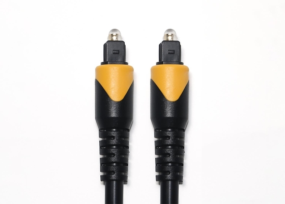 Toslink optische kabel Oranje zwart OB6.0 6MHz PVC geplateerd Gouden aansluiting voor Home theater TV