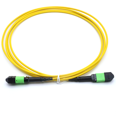 Vrouwelijke MPO-trunkkabel met 12 vezels type A Multimode MM OM3/OM4 MPO patch cord LSZH 50/125