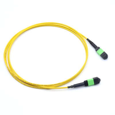 Vrouwelijke MPO-trunkkabel met 12 vezels type A Multimode MM OM3/OM4 MPO patch cord LSZH 50/125