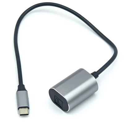 High-Fidelity TOSLINK optische audiokabel met USB-C-male connector voor professionele of persoonlijke entertainmentinstallaties