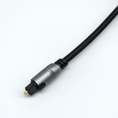 Toslink Optische Audiokabel voor Home Player CD Soundbar 4.0mm OD 1-30m Lengte Geel-Zwart Vergulde Connector
