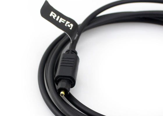 Het goud plateerde 4.0mm 90 Graad Optische Kabel, Audio de Optische Vezelkabel van Toslink