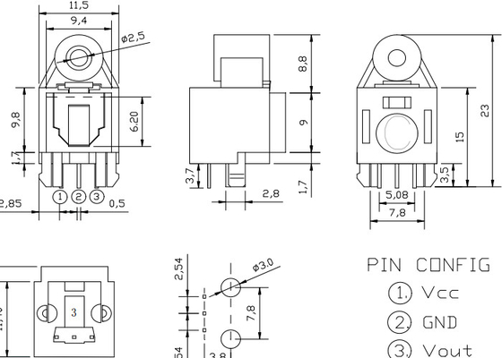 3.7 aan de Optische Vezelhefboom van 5.5V, de Openlucht Audio Digitale Toslink Zender van FTTH