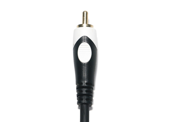 De dubbele Hoofd Audiokabel van 2rca, de Digitale 3,5 Mm Audiokabel van TV DVD
