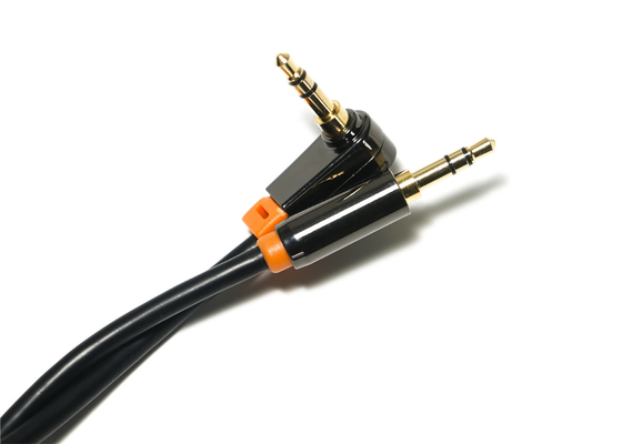 Zwarte 0,92 Meters Optische Digitale Audiokabel, 3.5mm de Kabel van de de Autospreker van Metaalpvc