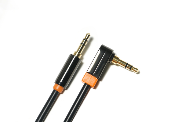Zwarte 0,92 Meters Optische Digitale Audiokabel, 3.5mm de Kabel van de de Autospreker van Metaalpvc