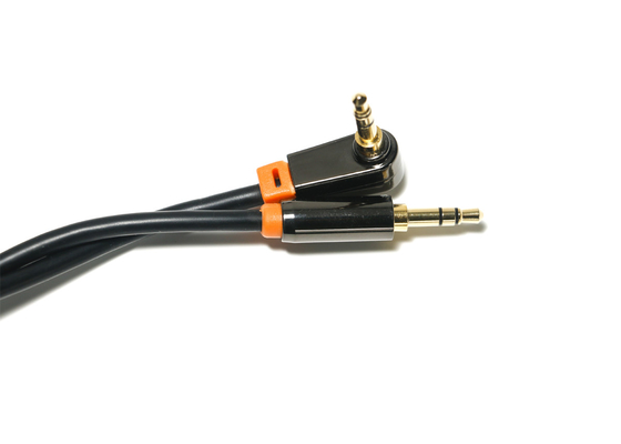 Zwarte 0,92 Meters Optische Digitale Audiokabel, 3.5mm de Kabel van de de Autospreker van Metaalpvc