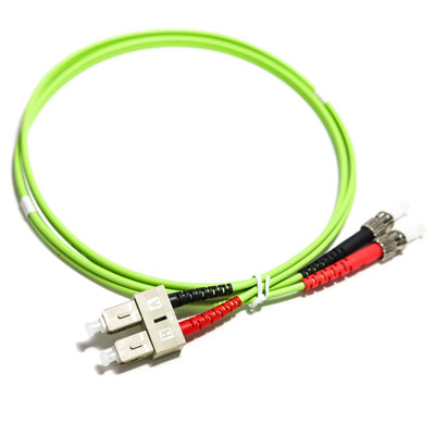 Vezeloptische Kabel Multimode ST Duplexheren OM2 50/125 3.0mm het Koord st-LC UPC, 1M/2M/3M/5M/10M van het Vezelflard