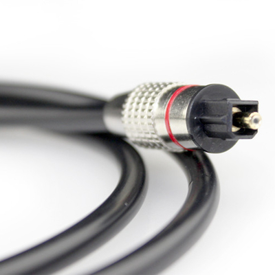 TOSLINK Digitale Optische Audio Kabel Plated Metal Shell Golden Connector Voor Home Theater CD player1M/2M/3M