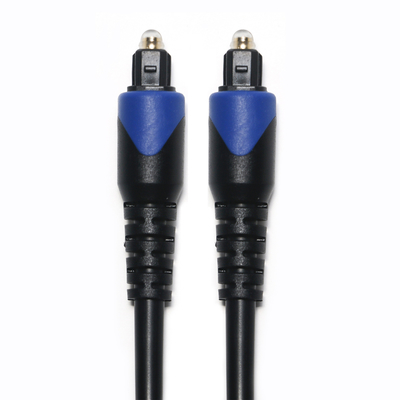 Blue&Toslink Digitale Kabel OD4.0 Glasvezelkabel Vergulde PVC Cope Ronde Connector Voor CD Speler Soundbar