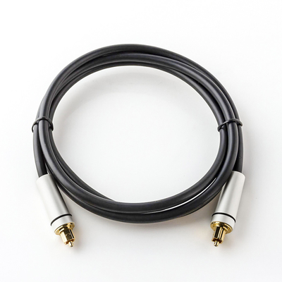 De openluchttv-Kabel van Sprekerstoslink Rca met de Geplateerde Schakelaar van 24K Goud
