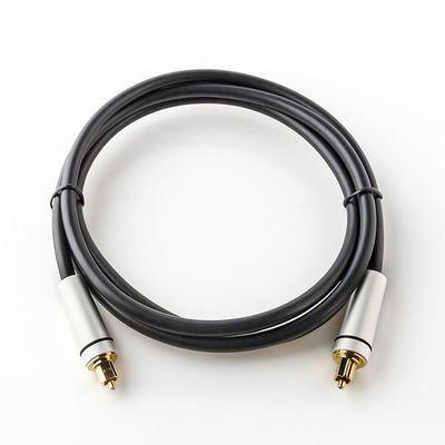 Toslink-audiocabel met vergulde gebreide connector en ROHS-certificering