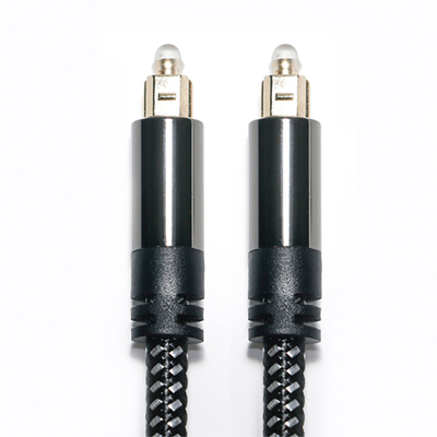 Factory Outlet Gloednieuwe Toslink Digitale Optische Audiokabel SPDIF Geweven Net Plated Gold Versterker Kabel Voor Subwoofer