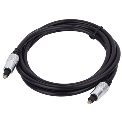 Fabriek prijs Gloednieuwe Toslink Glasvezelkabel Goud Port Plated Wit Alumium Shell Voor Thuis Theatra 1.2M