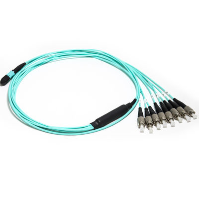 MTP/MPO Blue Hybrid Trunk-kabel FC/MPO 8/1 12C-connector Voor apparatuurtest