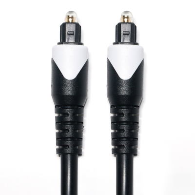 Wit & Toslink Digitale Kabel OD4.0 Glasvezelkabel Plated LSZH PVC Onderdak Ronde Plug Voor Thuis Plaer CD soundbar