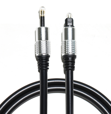 Optische Toslink-Kabelod5.0 Kabel t-3,5 plateerde Aluminium Zilveren Shell For Home Theatre Amplifier Soundbar 1.5M 3M 5M