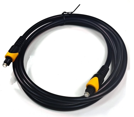 Toslink optische kabel Oranje zwart OB6.0 6MHz PVC geplateerd Gouden aansluiting voor Home theater TV