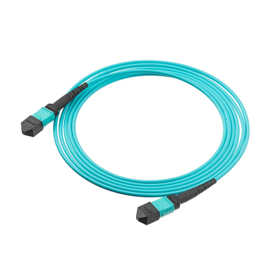 50/125 MTP MPO Fiber Optic Patch Cord OM3/OM4 8/12/24F G657A1 12C 24C Voor telecommunicatie