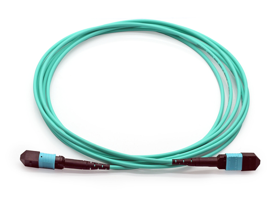 Multimode OM4 Fiber Patch Kabels LSZH MPO Trunk Cable 3m 5m Op maat