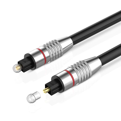 Goud beklede kop Toslink kabel Digitale glasvezel audio kabel 1M 1.5M 2M 3M 5M 10M 15M