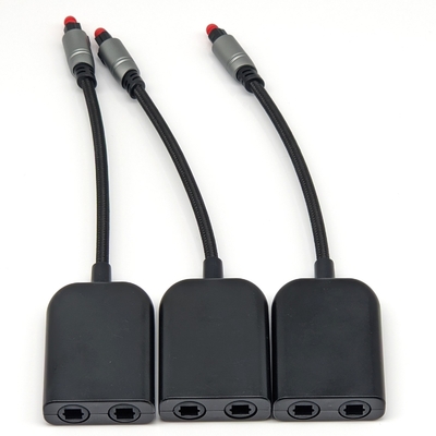 ❤ Toslink optische audio kabel voor Home Player CD Soundbar 4.0mm OD 1-30m Lengte Geel-Zwart Goudverbinding